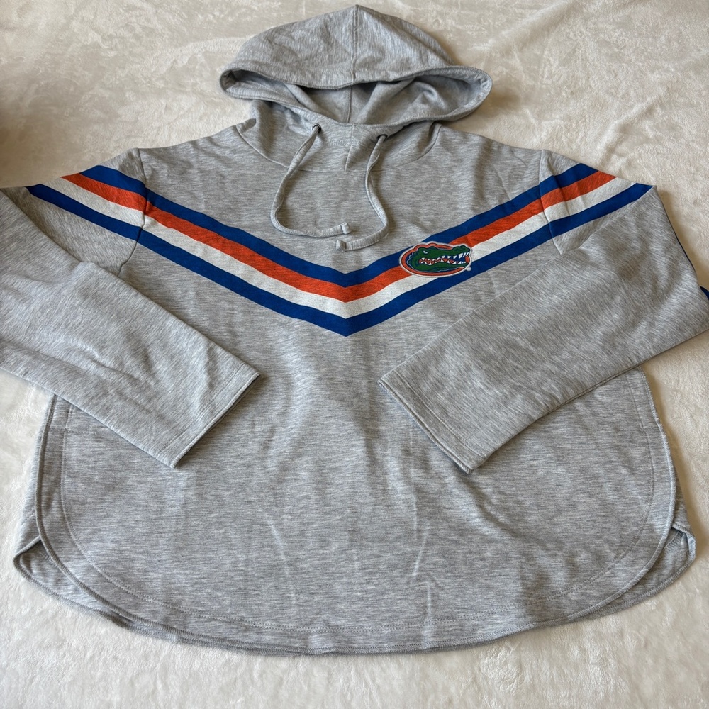 Florida Gators Hoodie Fleece Lined Sweatshirt Womens Size Large Grey NWT